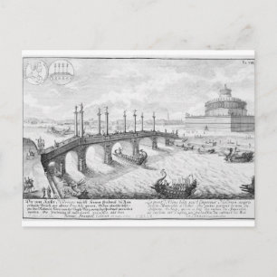 Postal Puente de Aelius y Mausoleo de Hadrian (Castel S)