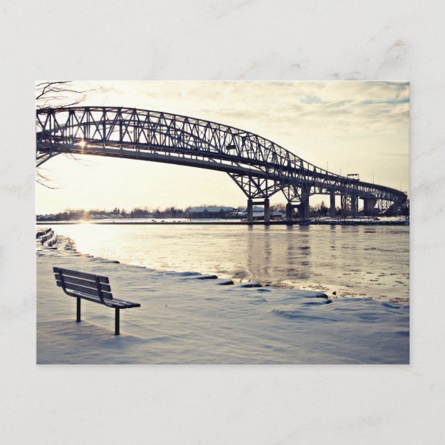 Postal Puente De Aguas Azucaradas En Sarnia, Ontario (Anverso)