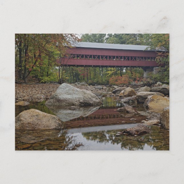 Postal Puente de Albany, justo al lado de Kancamagus (Anverso)
