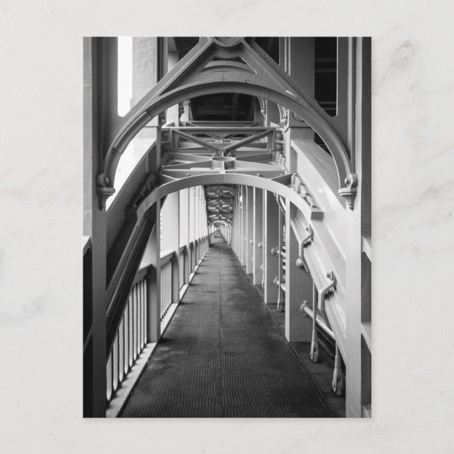 Postal Puente de alto nivel de Stephensons, Newcastle Upo (Anverso)