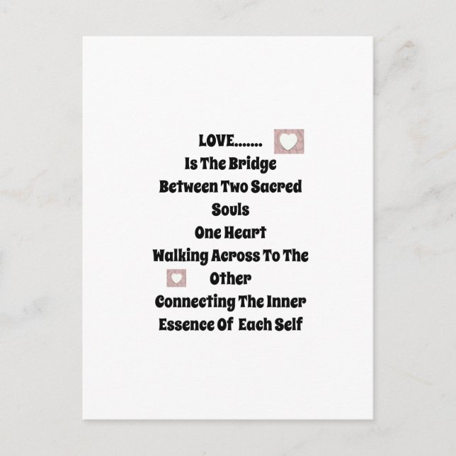 Postal Puente de amor (Anverso)