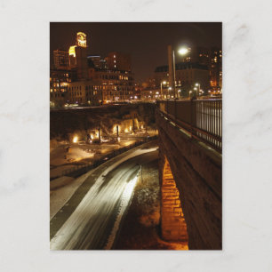 Postal Puente de arco de piedra