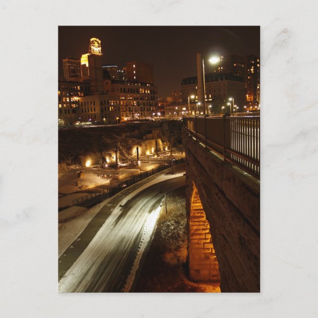 Postal Puente de arco de piedra (Anverso)