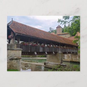 Postal Puente de Berna, Friburgo, Suiza
