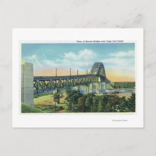 Postal Puente de Bourne sobre la vista del Canal de Cape