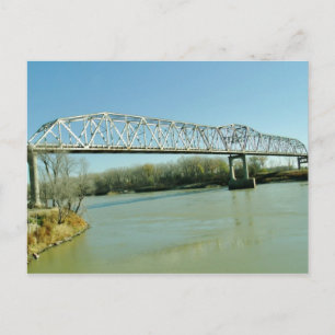 Postal Puente de braguero del hierro