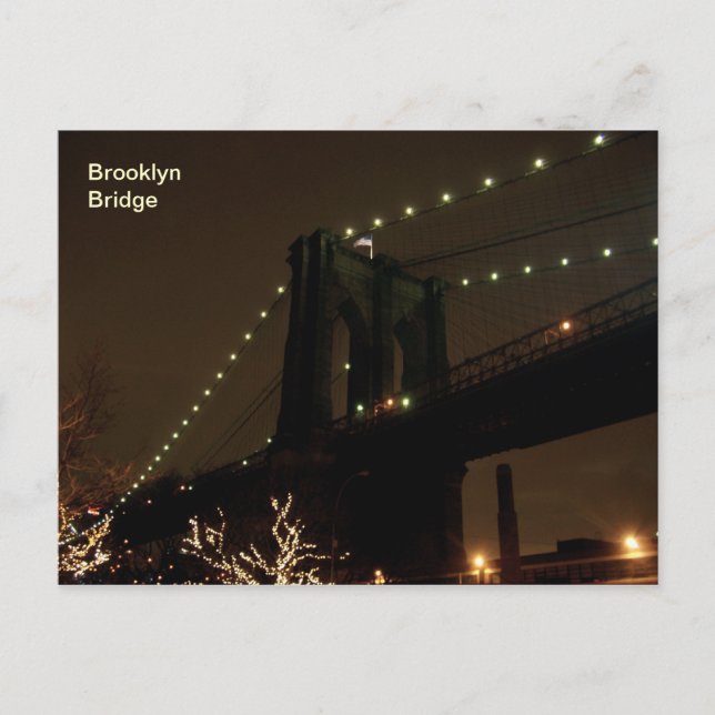 Postal Puente de Brooklyn (Anverso)