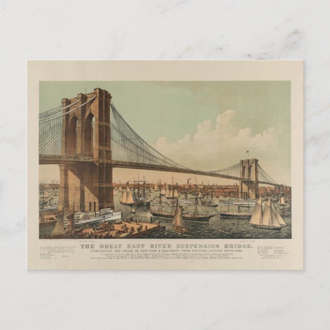 Postal Puente de Brooklyn (Anverso)