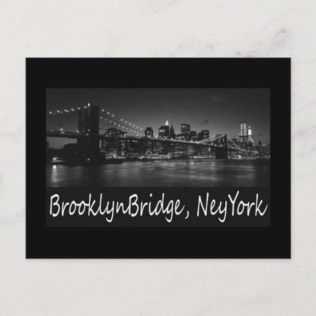 Postal puente de brooklyn (Anverso)