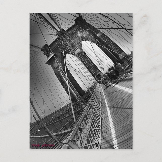Postal puente de brooklyn (Anverso)