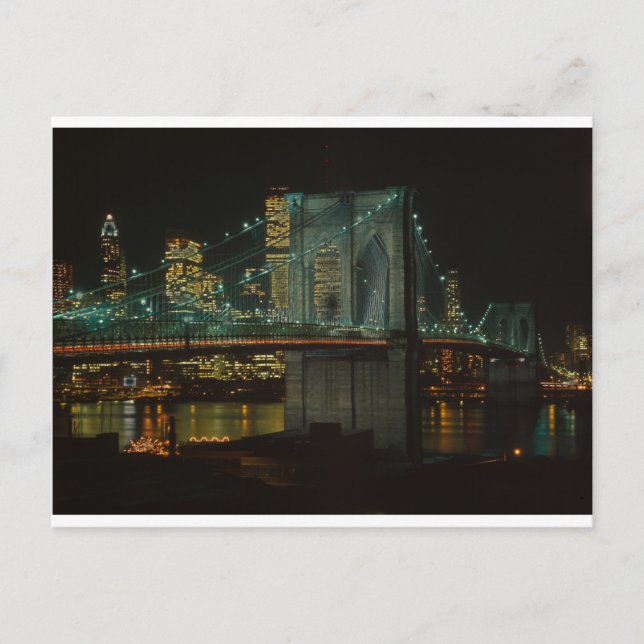 Postal Puente de Brooklyn 1982 (Anverso)