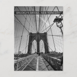 Postal puente de brooklyn, ciudad de nueva york