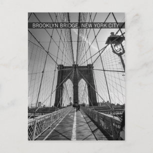 Postal puente de brooklyn, ciudad de nueva york