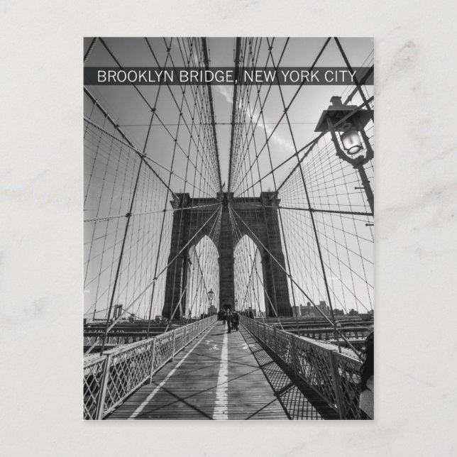 Postal puente de brooklyn, ciudad de nueva york (Anverso)