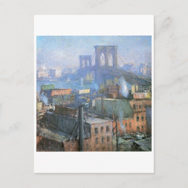 Postal Puente de Brooklyn, East River, alrededor de 1916 (Anverso)