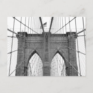 Postal Puente de Brooklyn en la ciudad de Nueva York