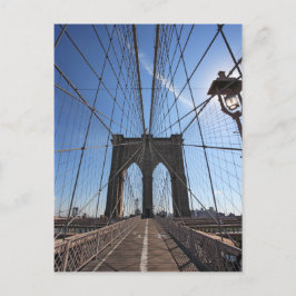 Postal puente de brooklyn en nueva york