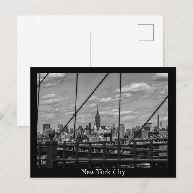 Postal Puente de Brooklyn, New York City Postcard (Anverso / Reverso)