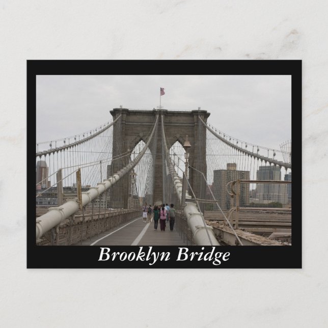 Postal Puente de Brooklyn, Nueva York (Anverso)