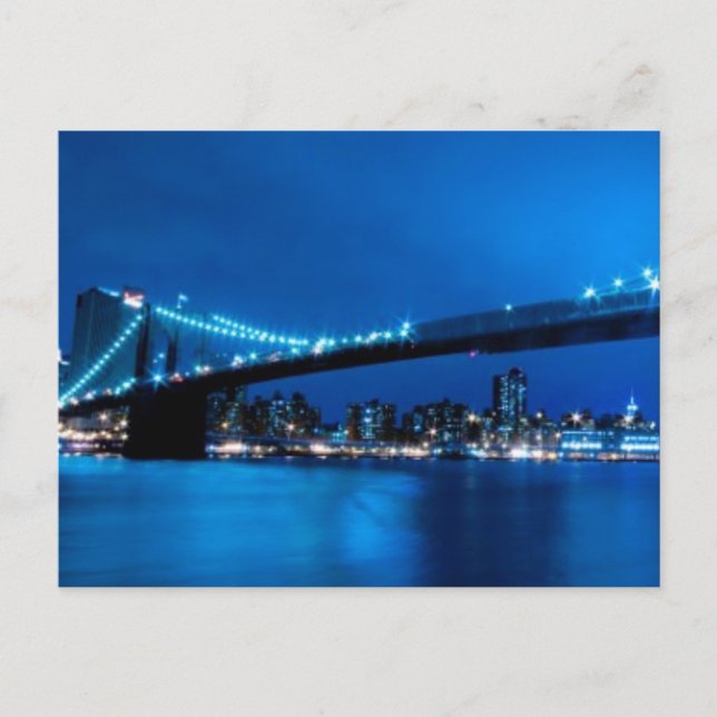 Postal Puente de Brooklyn, Nueva York (Anverso)