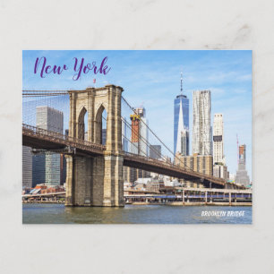 Postal Puente de Brooklyn Viajes a Nueva York