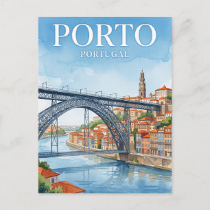 Postal Puente de Dom Luís I Oporto Portugal