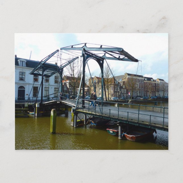 Postal Puente de elevación, Ámsterdam (Anverso)