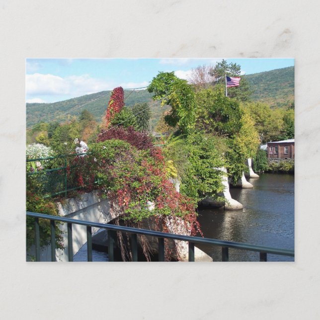 Postal Puente de flores (Anverso)
