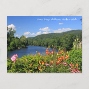 Postal Puente de flores, cataratas de Shelburne
