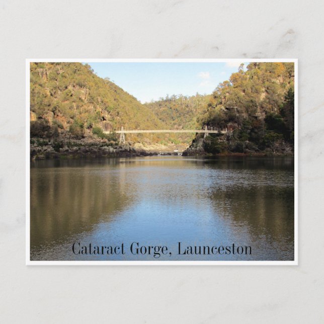 Postal puente de garganta de cataract (Anverso)