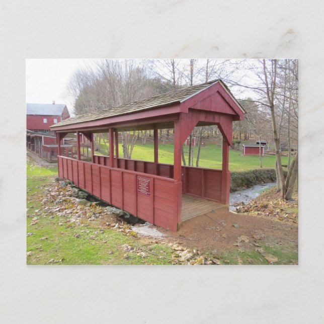 Postal Puente de granja (Anverso)