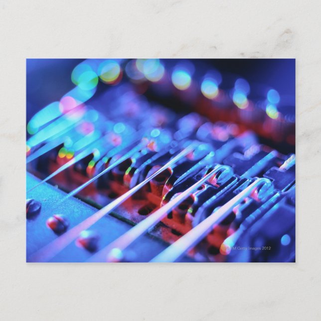 Postal Puente de guitarra eléctrica (Anverso)