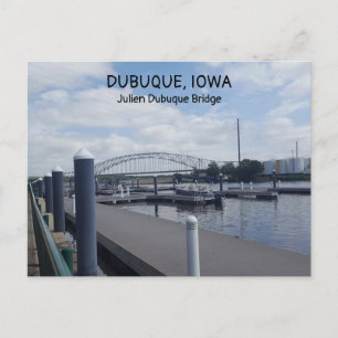 Postal Puente de Julien Dubuque en Iowa Postcard