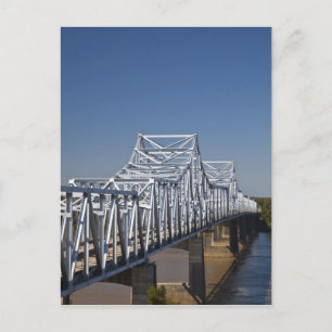 Postal puente de la autopista I-20 sobre el río Mississip