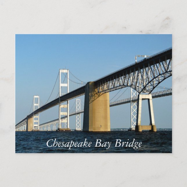Postal Puente de la Bahía de Chesapeake (Anverso)