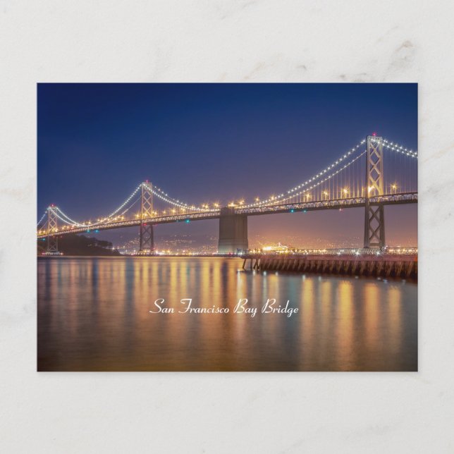 Postal puente de la bahía de San Francisco (Anverso)