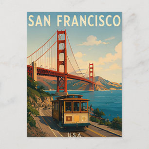 Postal Puente de la Bahía de San Francisco Ciudad Costera