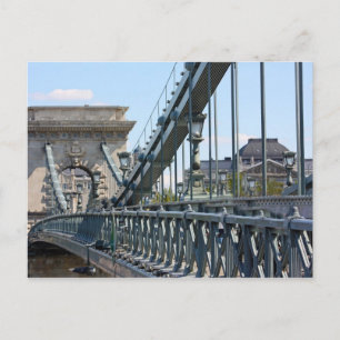 Postal Puente de la cadena Szechenyi, Budapest, Hungría