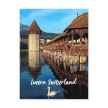 Puente de la capilla de Lucerna en Suiza