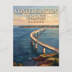 Postal Puente de la Confederación Borden-Carleton Canadá