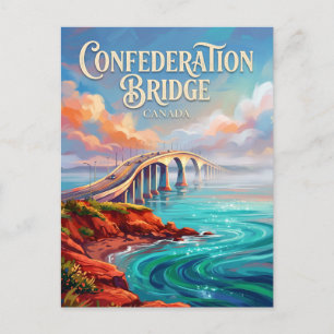 Postal Puente de la Confederación Canadá