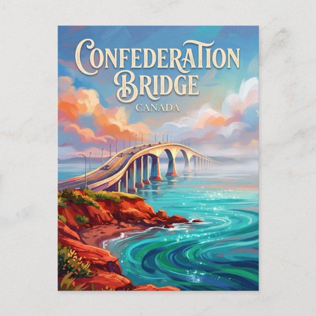 Postal Puente de la Confederación Canadá (Anverso)