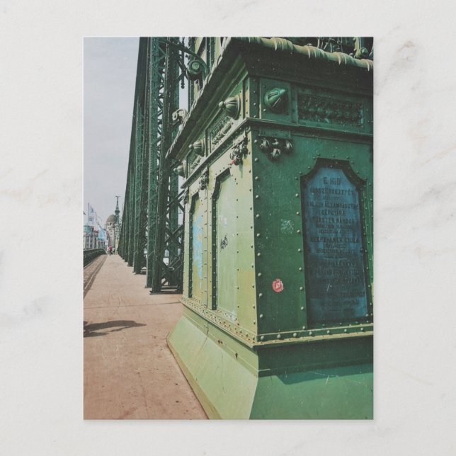 Postal Puente de la Libertad, Budapest, Hungría (Anverso)
