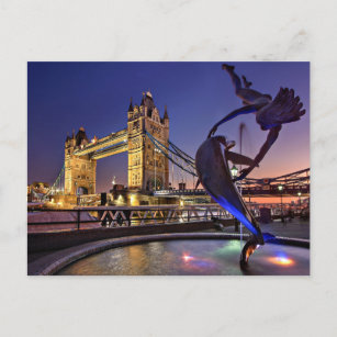 Postal Puente de la Torre de Londres