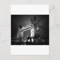 Puente de la torre de Londres blanco y negro