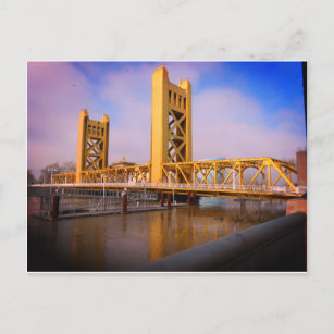 Postal Puente de la torre de Sacramento