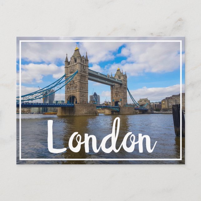 Postal Puente de la Torre Gran Bretaña de Inglaterra (Anverso)
