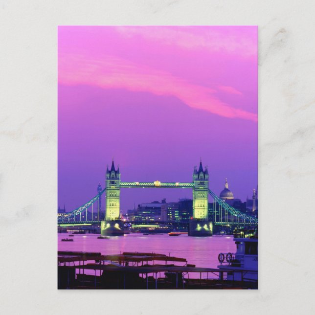 Postal Puente de la Torre, Londres, Inglaterra 2 (Anverso)