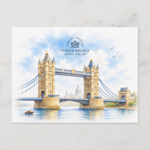 Postal Puente de la Torre, Londres, Inglaterra, Punto de