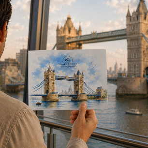 Postal Puente de la Torre, Londres, Inglaterra, Punto de